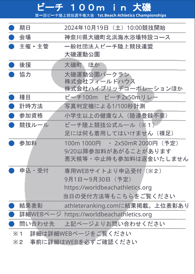 ビーチ陸上競技連盟